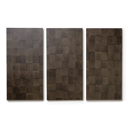 Lucida Surfaces LUCIDA SURFACES, FabCore Burnt Block 12 in. x 24 in. 3mm 28MIL Glue Down Luxury Vinyl Tiles (36 sq.ft), 18PK FC-3504